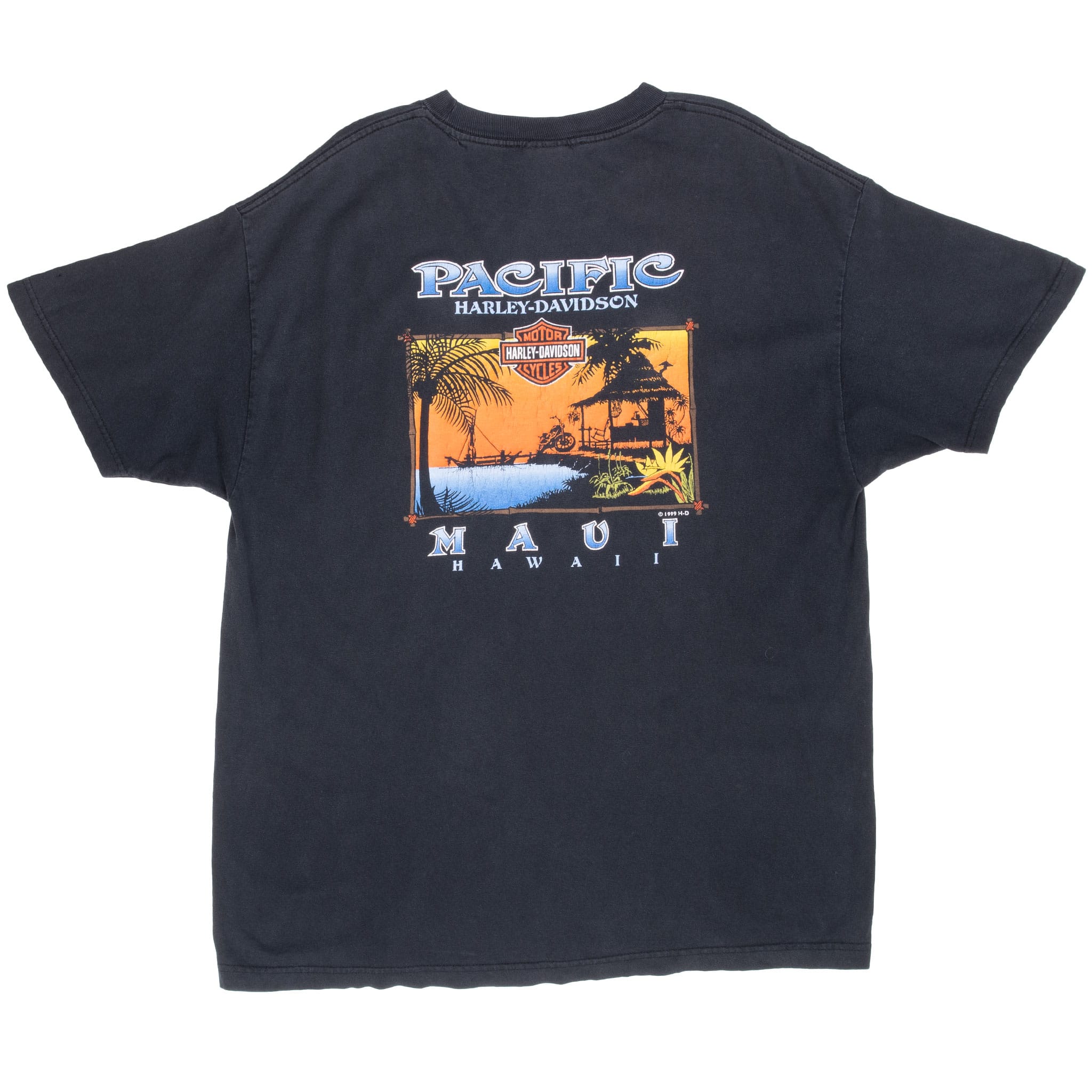 VINTAGE HARLEY DAVIDSON MAUI HAWAII 1999 TEE SHIRT SIZE XL MADE IN USA