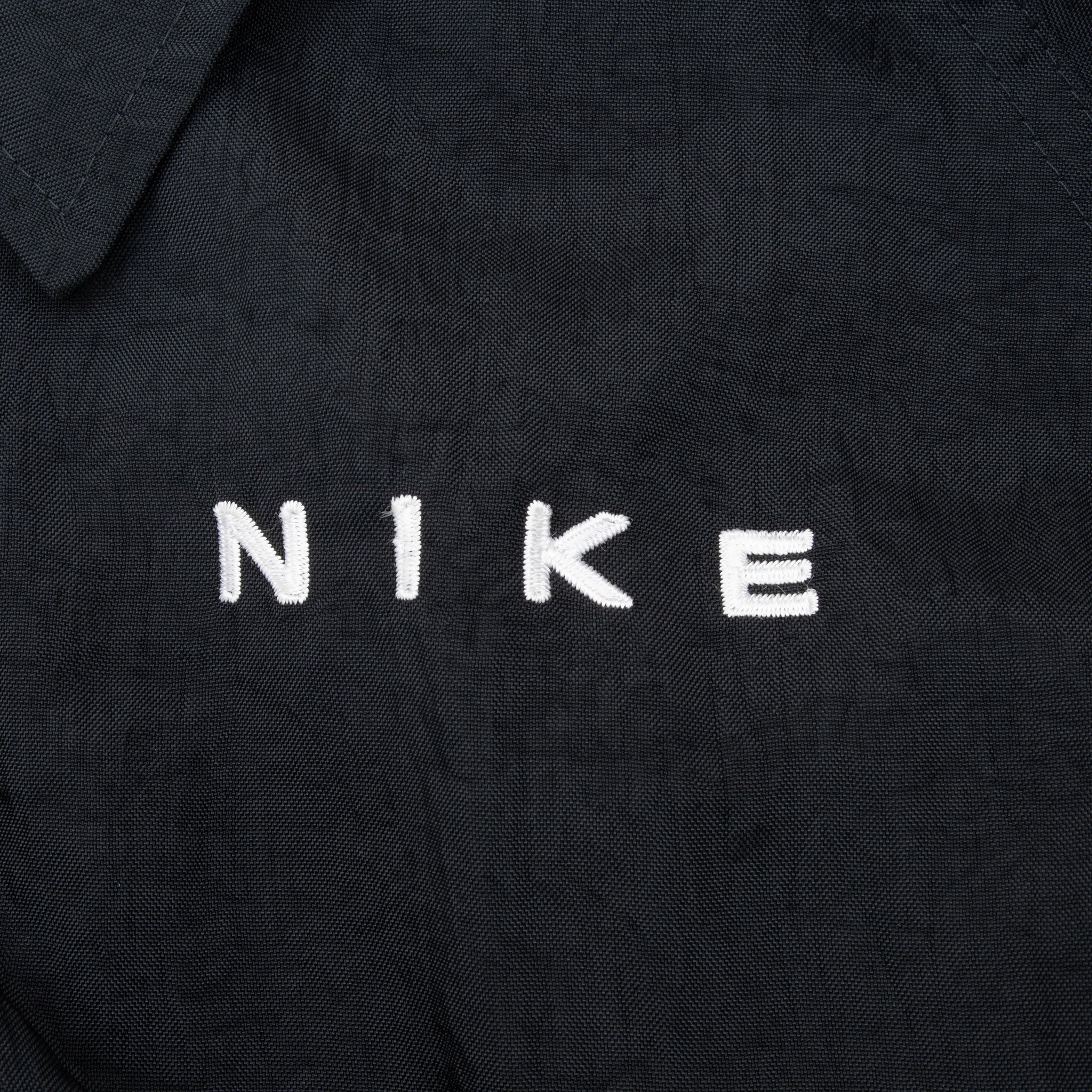 Vintage Nike Big Swoosh Black Windbreaker Jacket 1990S Size Large