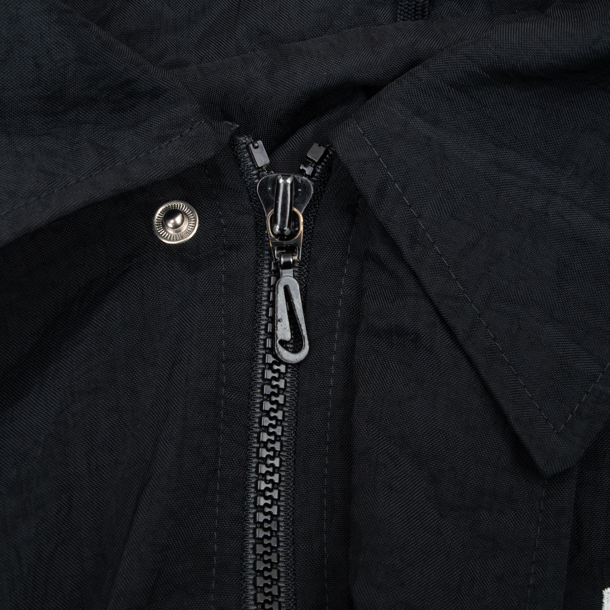 Vintage Nike Big Swoosh Black Windbreaker Jacket 1990S Size Large