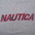 Vintage Nautica Embroidered Grey Long Sleeve Tee Shirt 2000S Size Large