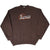 Full front view of brown Cleveland Browns Dawg Pound crewneck sweatshirt