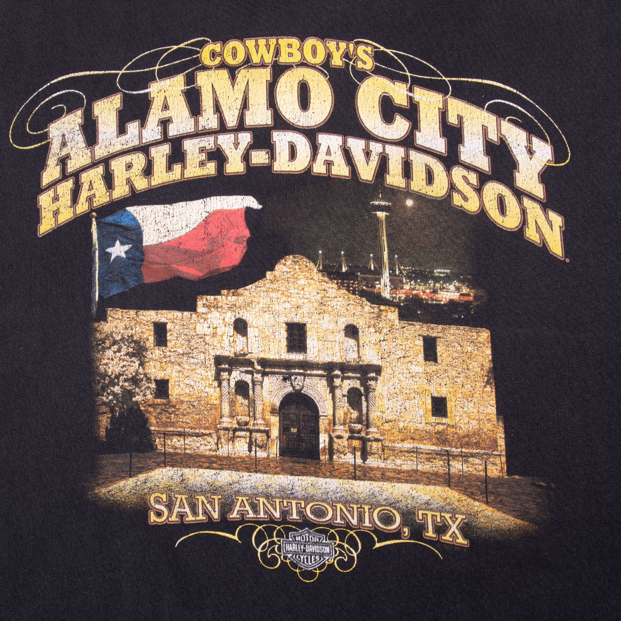 Vintage Harley Davidson San Antonio Texas Tee Shirt 2014 Size XL Made In USA