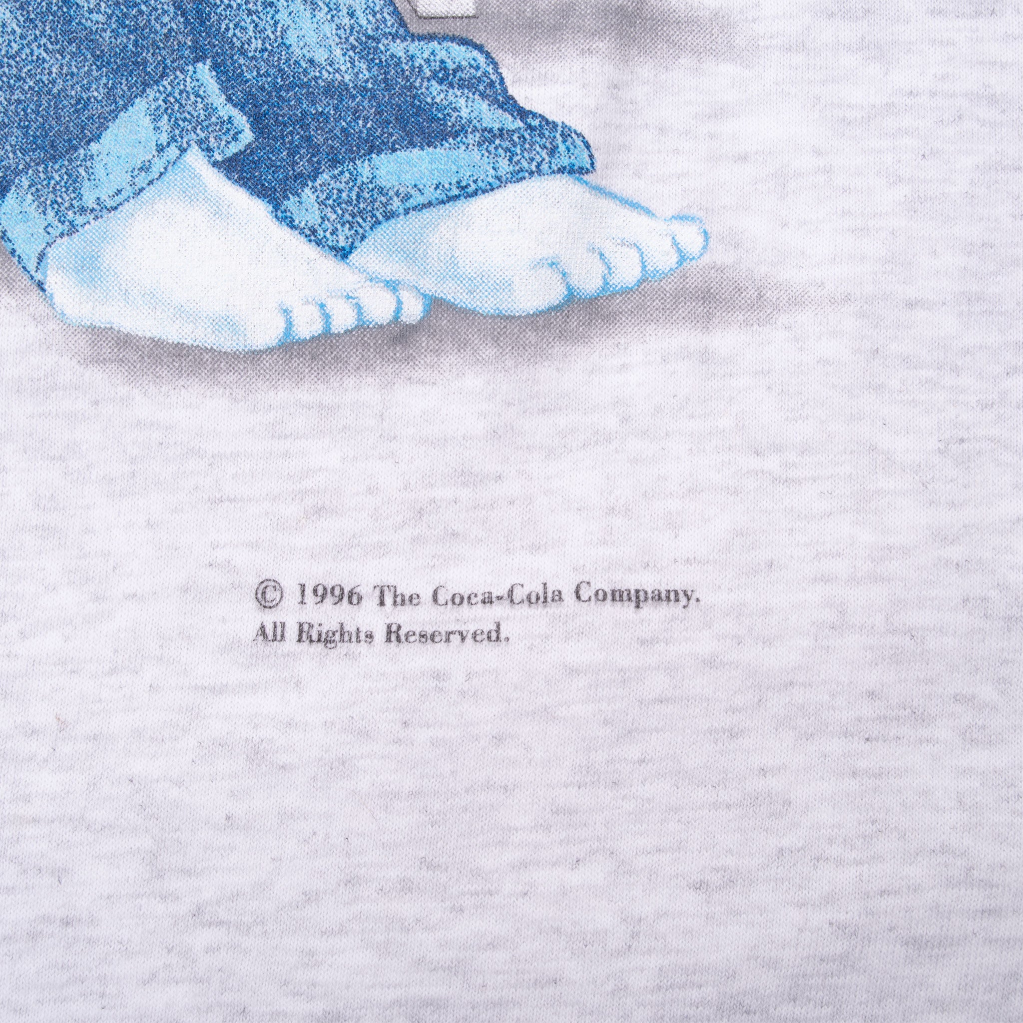 Vintage Coca Cola Polar Bears Tee Shirt 1996 Size XL Made In Usa With Single Stitch Sleeves