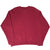 Back of burgundy Washington Redskins crewneck sweatshirt with no graphic