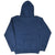 Back of navy Penn State hooded sweatshirt with a plain design