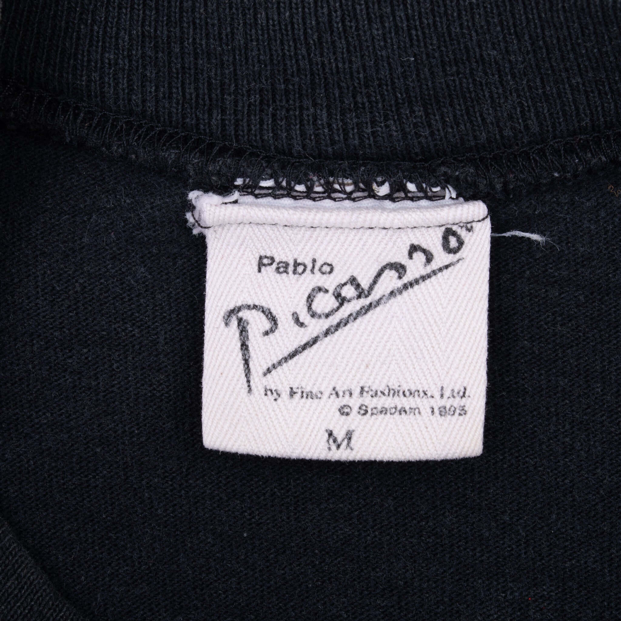Vintage Pablo Picasso Sweated Woman With Wristwatch Art Tee Shirt 1995 Size Medium Made In Usa