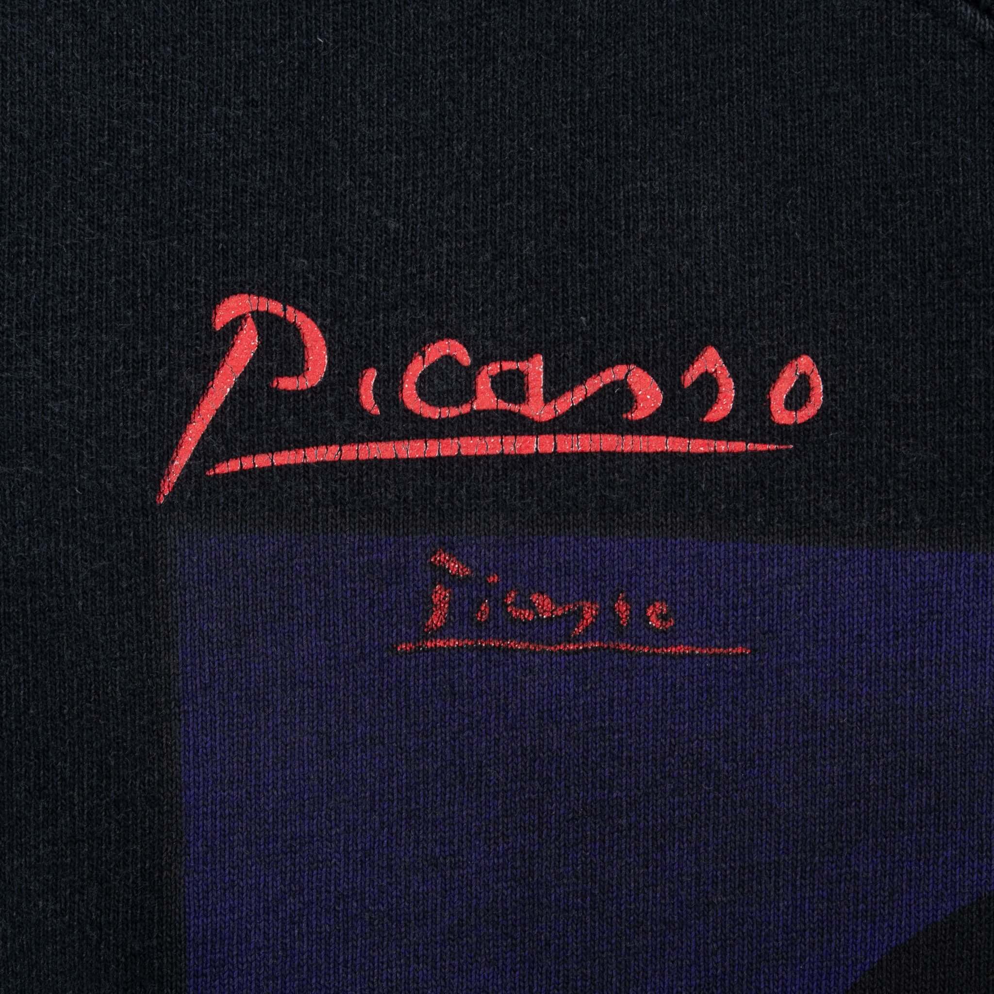 Vintage Pablo Picasso Sweated Woman With Wristwatch Art Tee Shirt 1995 Size Medium Made In Usa