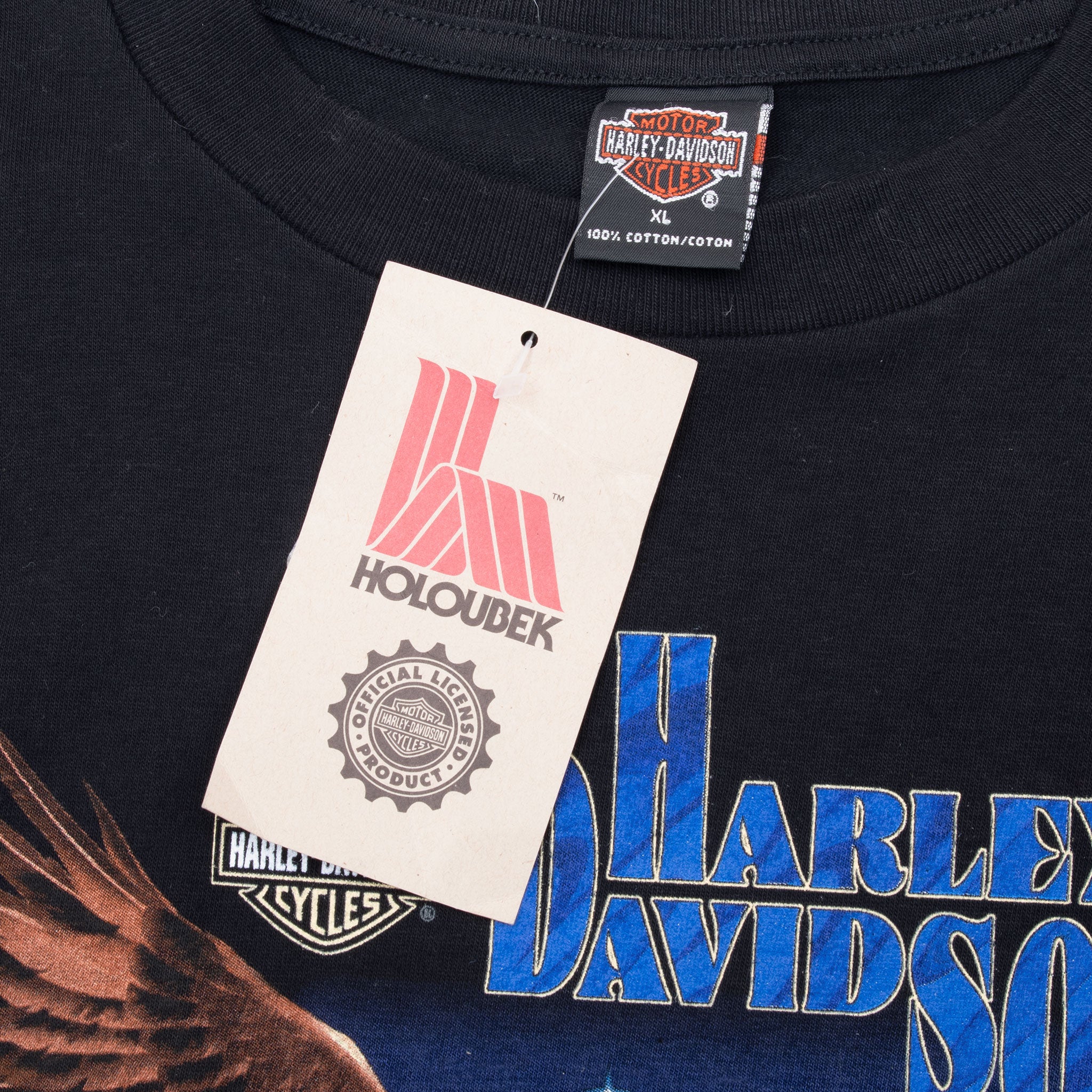 Vintage Harley Davidson Morion Illinois 2000 Tee Shirt Large Made In Usa Deadstock