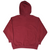 Back of burgundy Nike quarter-zip hoodie with plain design