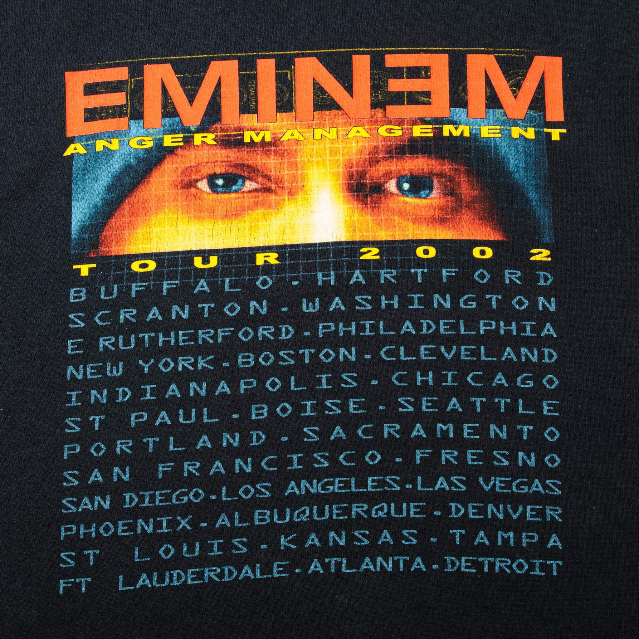 VINTAGE EMINEM ANGER MANAGEMENT TOUR TEE SHIRT 2002 SIZE MEDIUM