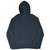 Back of blue Polo Ralph Lauren full-zip hoodie with hood