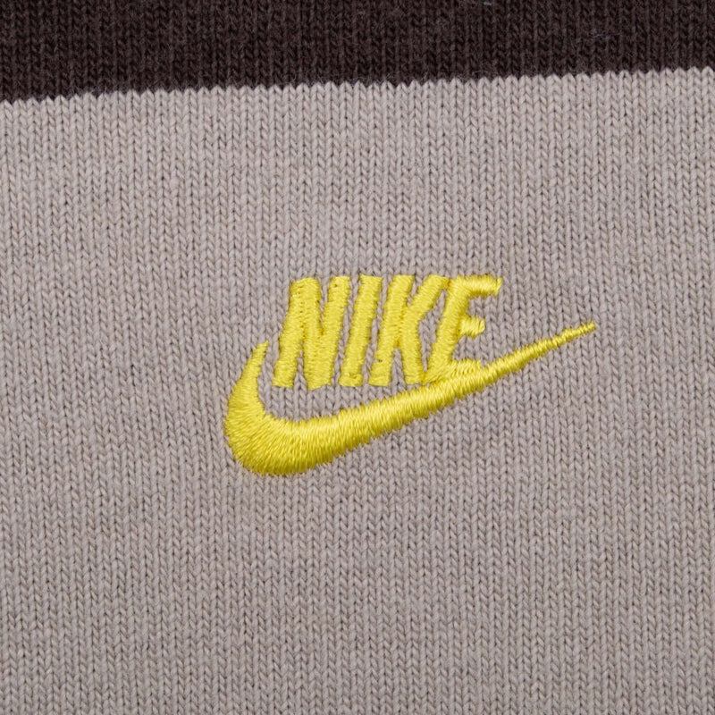 Vintage Nike Classic Swoosh Beige And Brown Polo Shirt 2000S Size Large