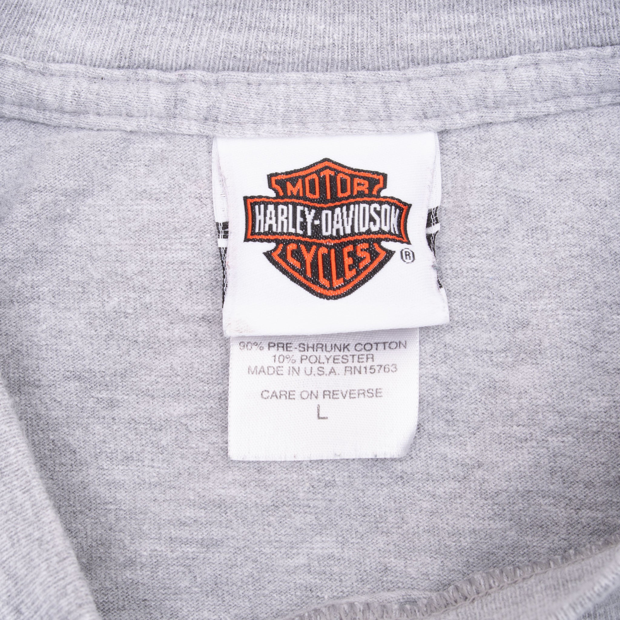 Vintage Harley Davidson Brooklyn Long Sleeve Tee Shirt 2007 Size Large Made In Usa