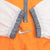Vintage Nike Pullover Windbreaker Orange & White Jacket 1990S Size Large