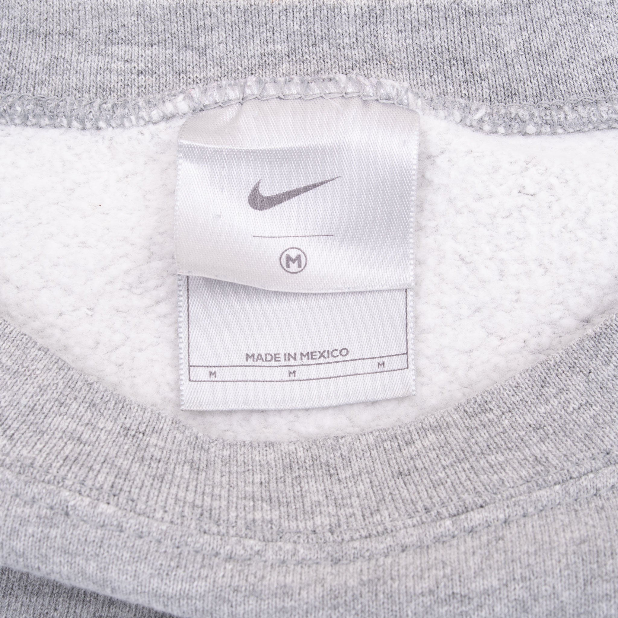 Vintage Nike Classic Swoosh Grey Sweatshirt 2000S Size Medium