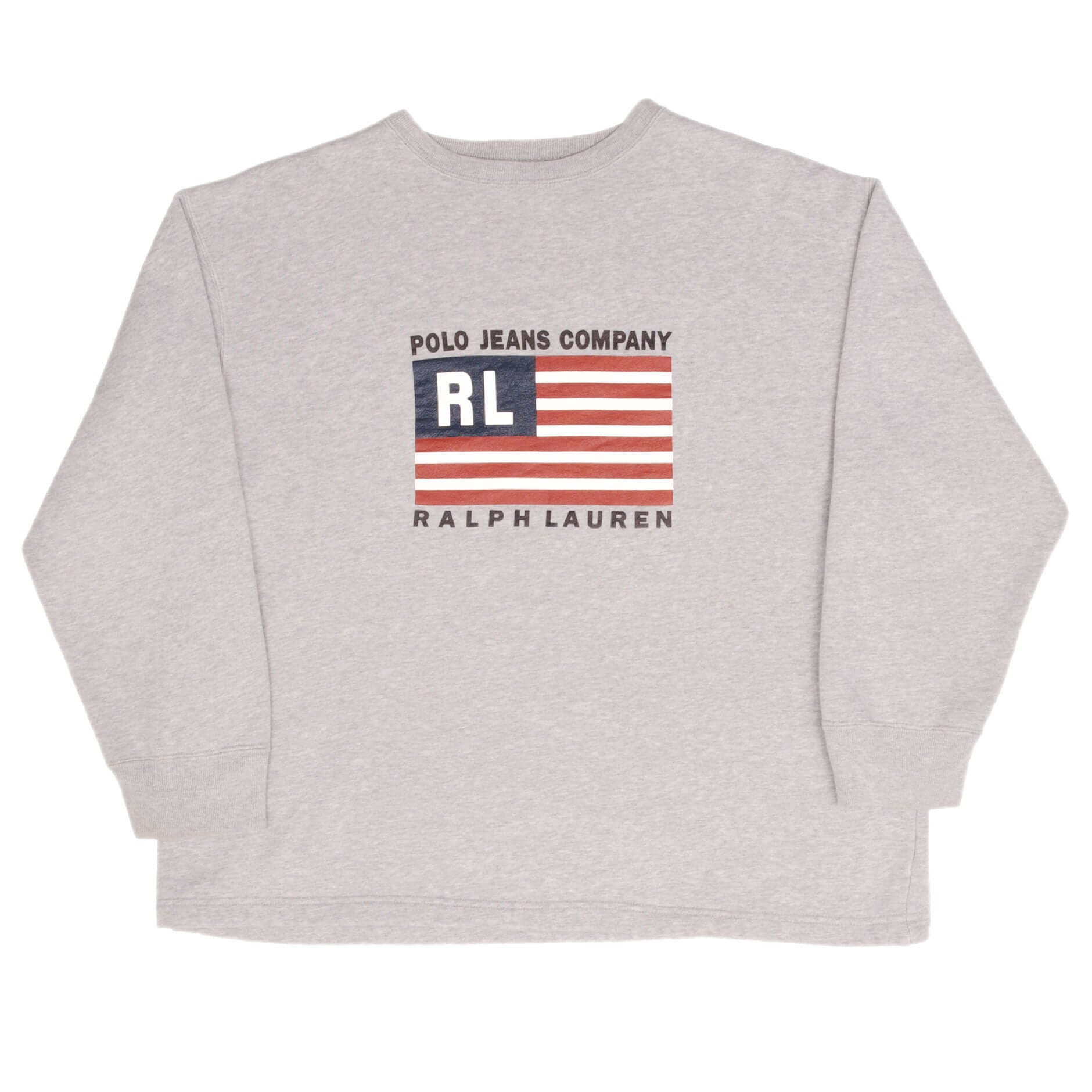 Vintage Polo Jeans Company Ralph Lauren Us Flag Sweatshirt 1990S Size Small
