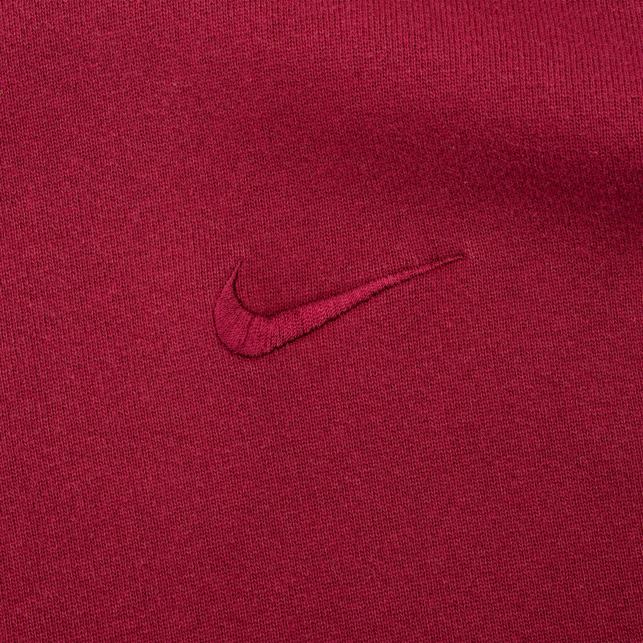 Vintage Nike Red Burgundy Classic Swoosh Sweatshirt 1990S Size XL Made In Usa