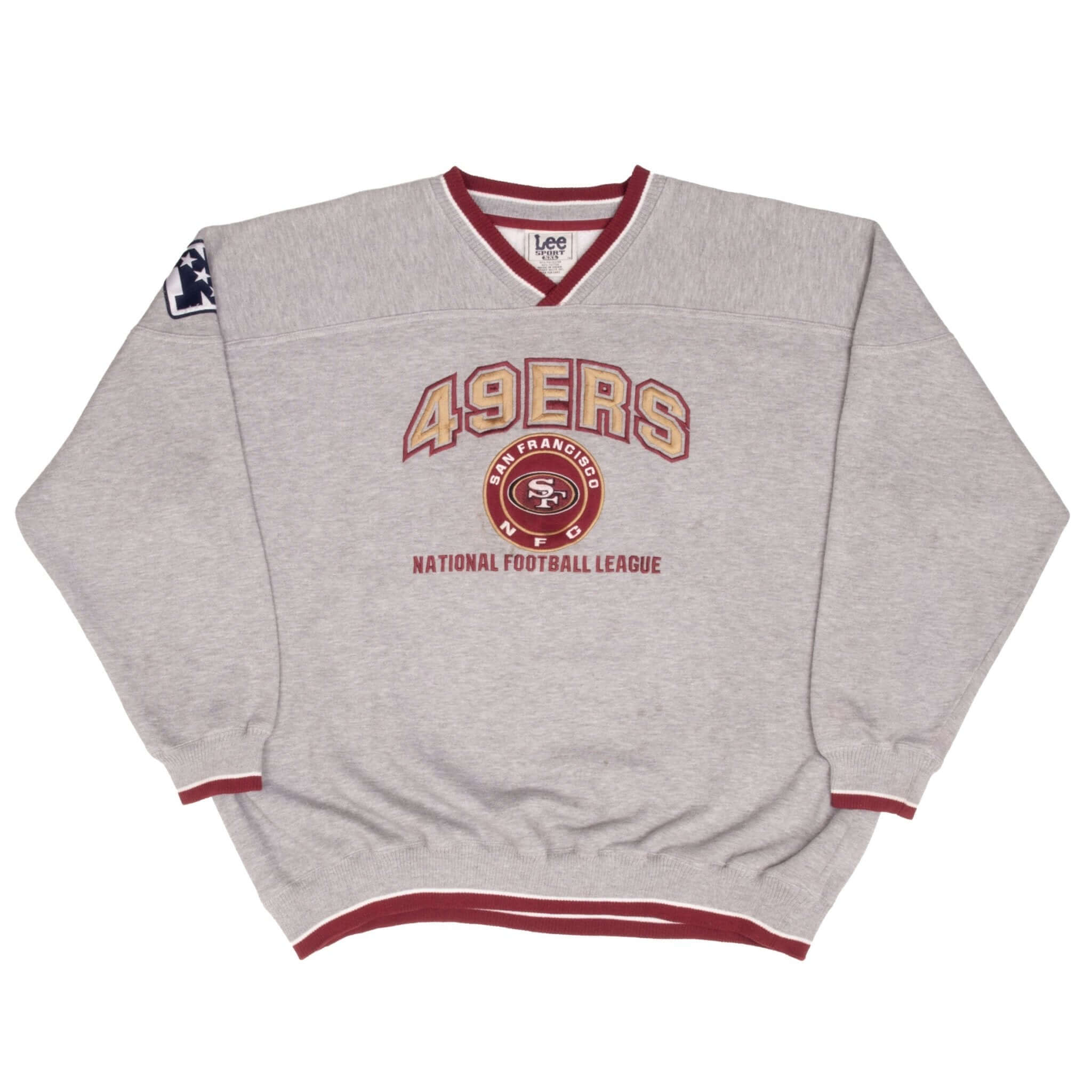 Vintage NFL San Francisco 49Ers 1990S Grey Sweatshirt Size XL