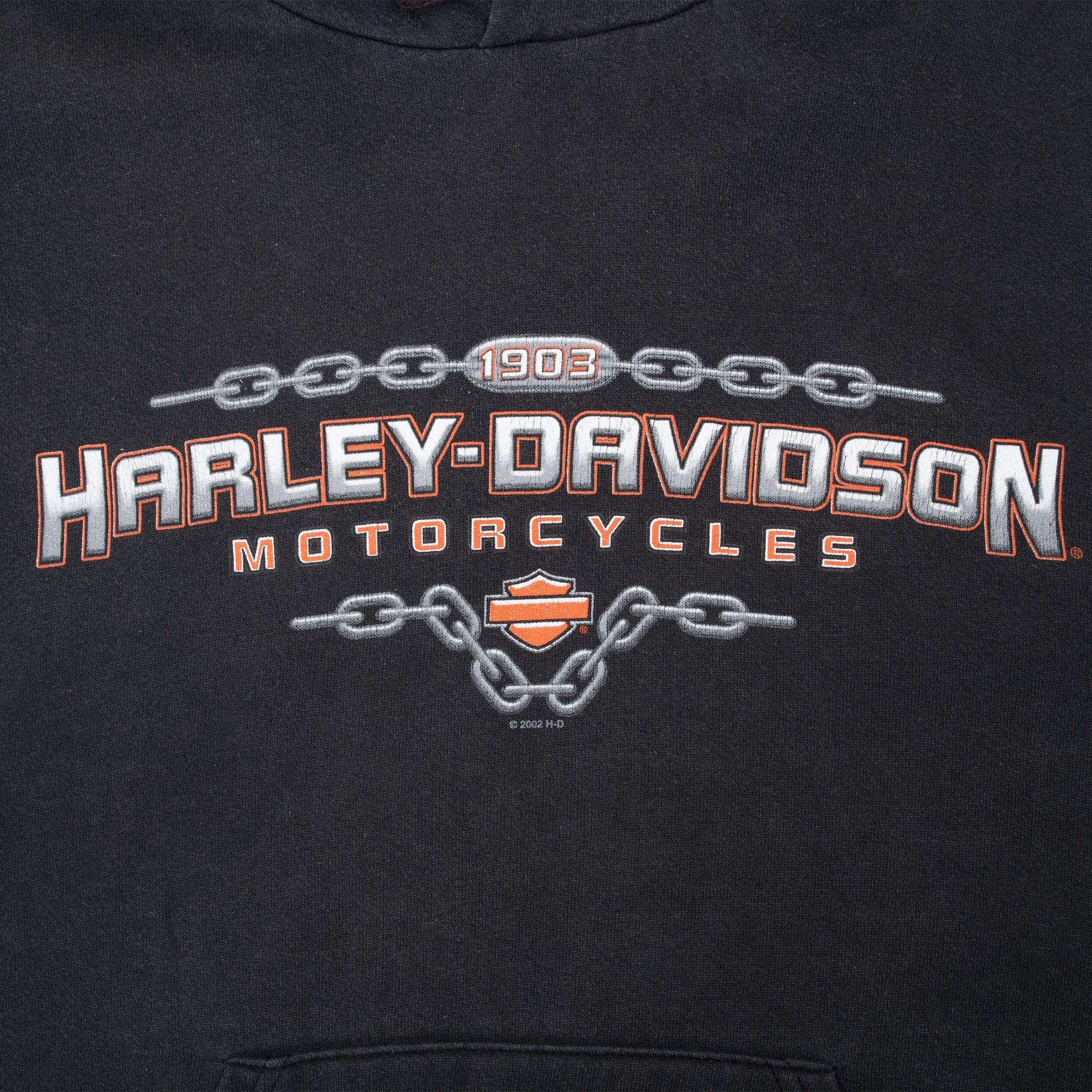Vintage Harley Davidson Milwaukee Hoodie Sweatshirt 2002 Size Medium