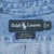 Ralph Lauren Blake label and medium size tag inside blue denim shirt collar
