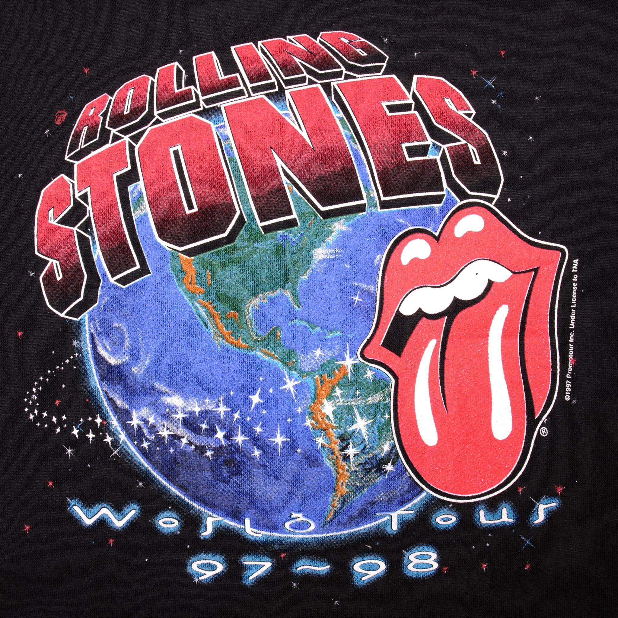 VINTAGE ROLLING STONES WORLD TOUR 97-98 SWEATSHIRT 1997 SIZE