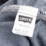 Beautiful Levis 505 Jeans Made in USA with a medium Gray wash.  Size on Tag 36X32  Back Button #532