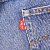 VINTAGE LEVIS 501 JEANS INDIGO early  1980s SIZE 35W L28 MADE IN USA WITH SELVEDGE