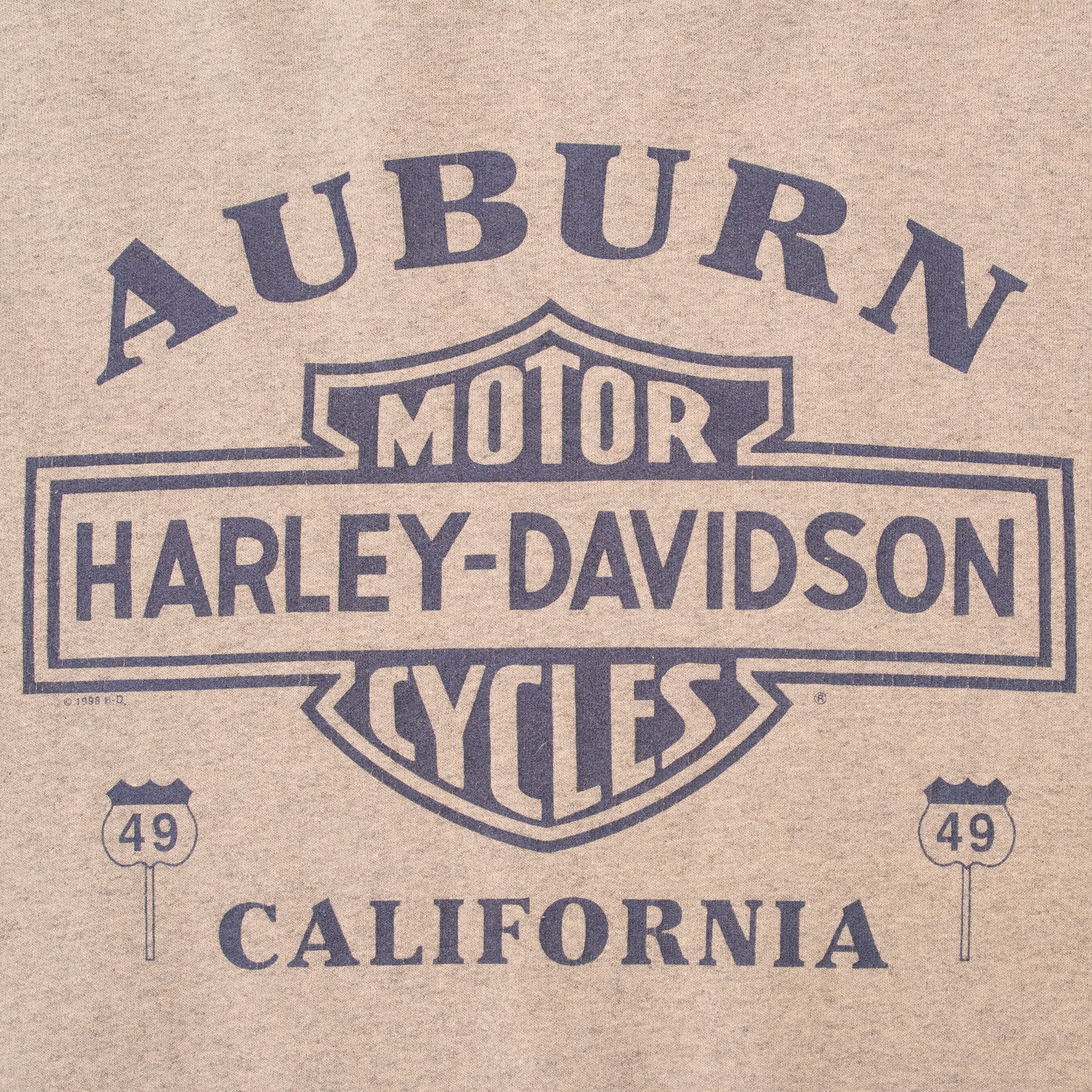 Vintage Harley Davidson Auburn California Crewneck Sweatshirt Size Large 1996 Made In Usa