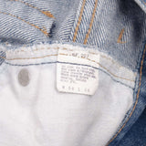 Beautiful Indigo Levis 517 Jeans With Blue Bar Tacks 1980s Made in USA with Medium Wash Talon Zipper  Size on tag 32X32 Actual Size 31X31 Back Button #2