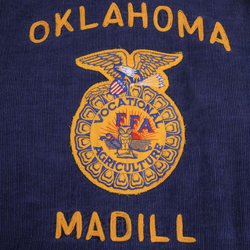 Vintage FFA Oklahoma Madill Agricultural Corduroy Jacket 1960S Sz 32 Made In Usa