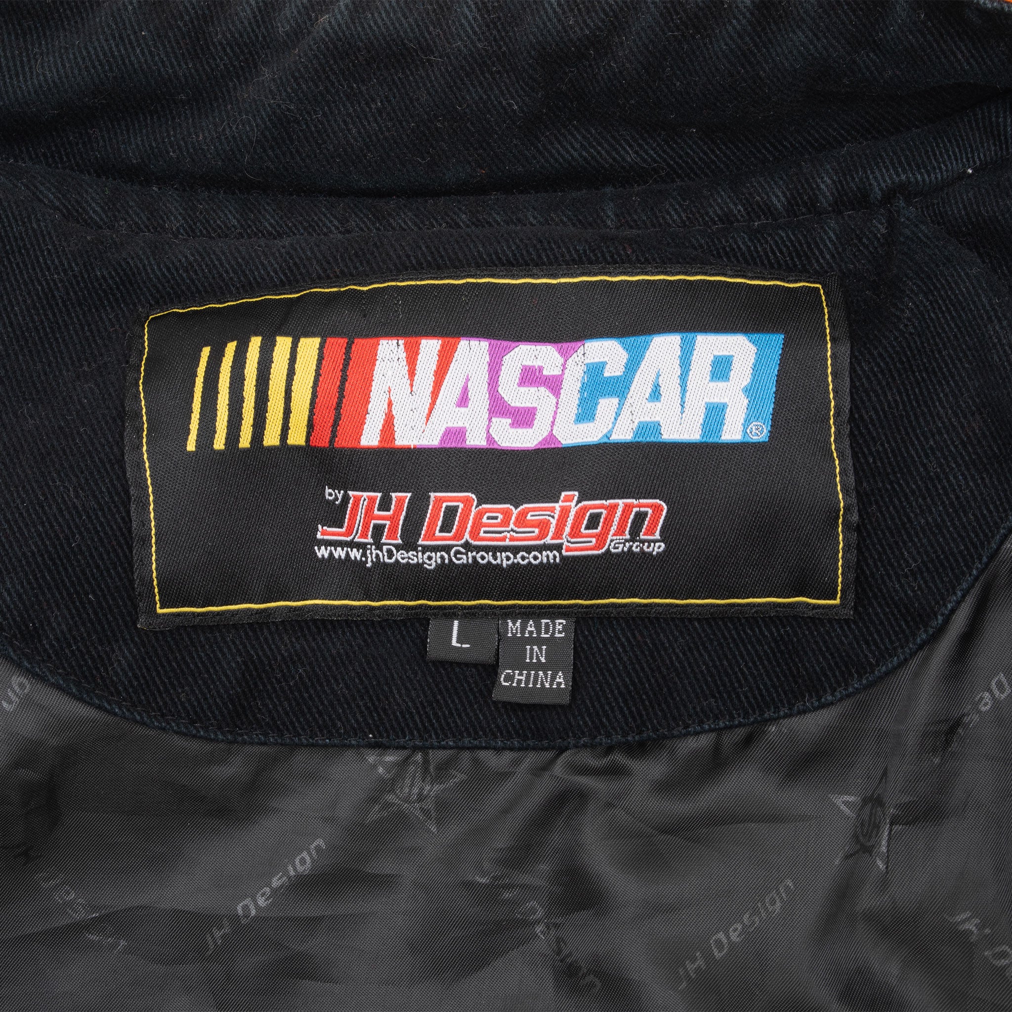 Vintage Nascar Danny Hamlin Fedex Racing Jeff Hamilton Jacket 2000S Size Large