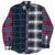 VINTAGE RALPH LAUREN GREEN RED BLUE PLAID PATCHWORK SHIRT LARGE