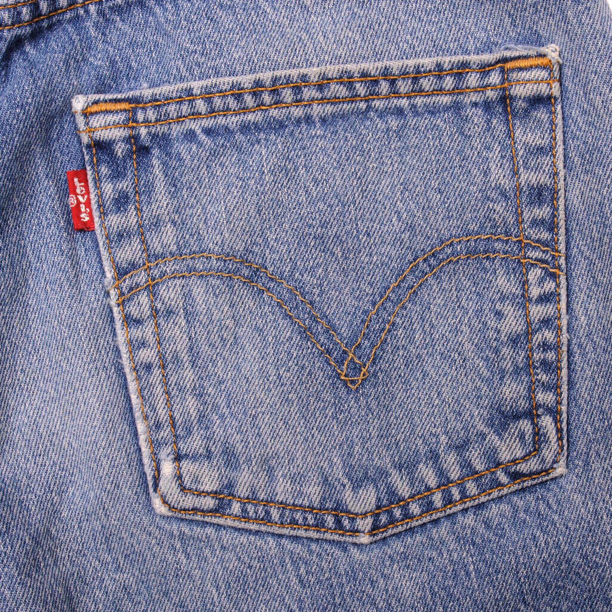 VINTAGE LEVIS 501 JEANS INDIGO SIZE W27 L29 MADE IN USA