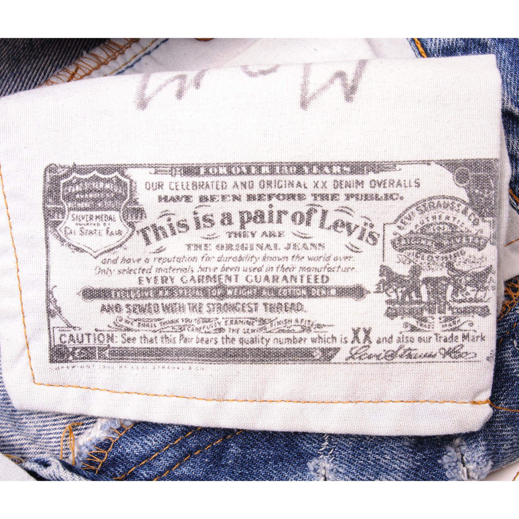 VINTAGE LEVIS 501 JEANS INDIGO SIZE W27 L29 MADE IN USA