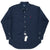 VINTAGE RALPH LAUREN NAVY BLUE SHIRT 1990S SIZE LARGE DEADSTOCK