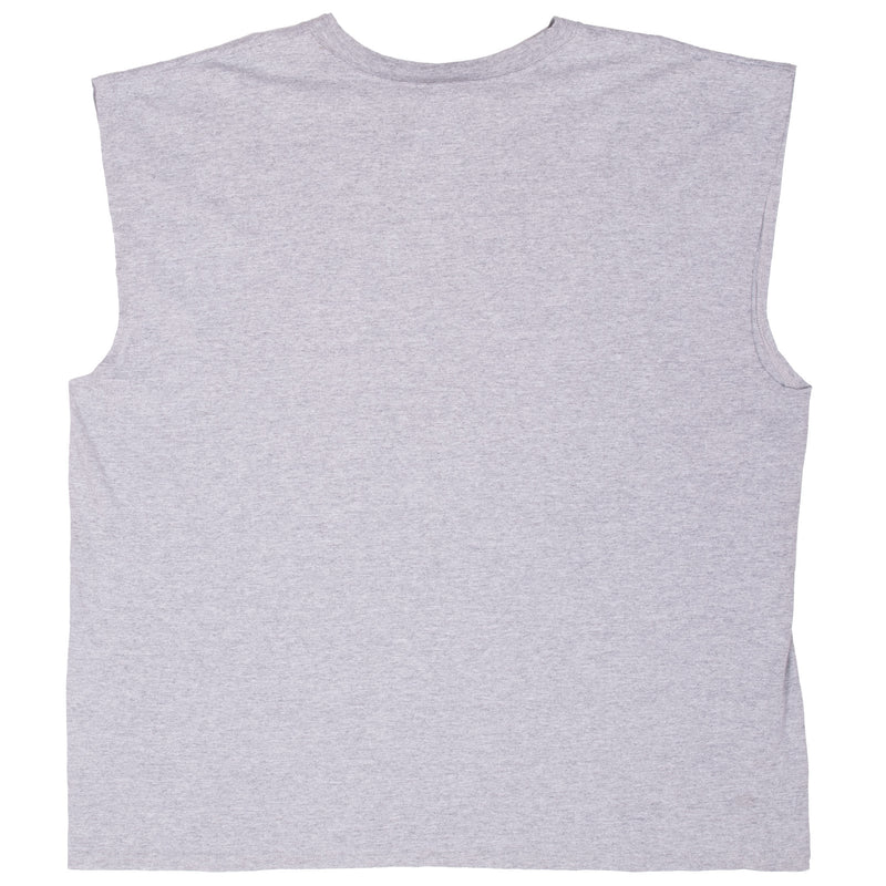 VINTAGE NIKE CENTER SWOOSH GREY TANK TOP TEE SHIRT 2000S XL