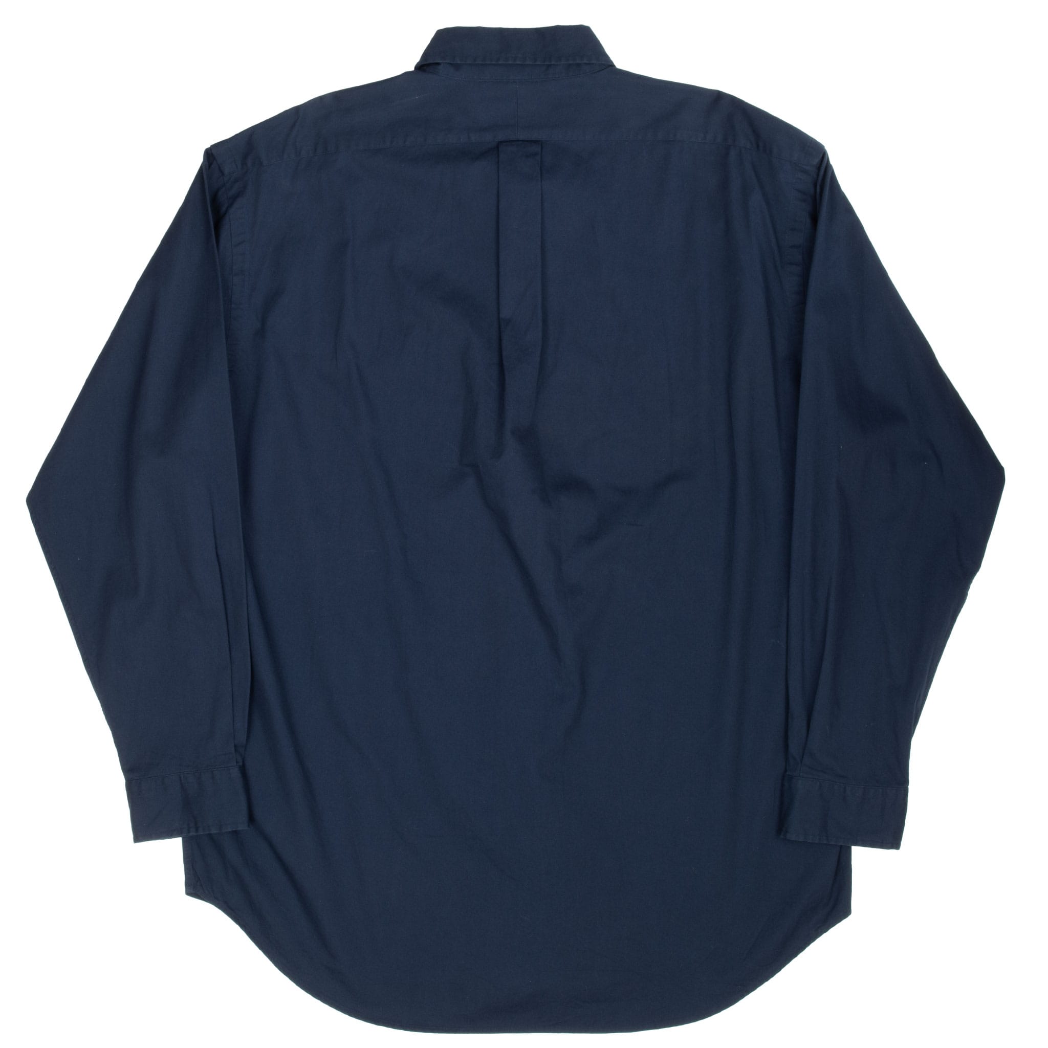 VINTAGE RALPH LAUREN NAVY BLUE SHIRT 1990S SIZE LARGE DEADSTOCK