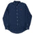VINTAGE POLO RALPH LAUREN NAVY BLUE LINEN SHIRT SIZE MEDIUM