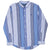 VINTAGE POLO RALPH LAUREN BLUE STRIPED SHIRT 1990S SIZE LARGE