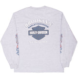 Vintage Harley Davidson Brooklyn Long Sleeve Tee Shirt 2007 Size Large Made In Usa