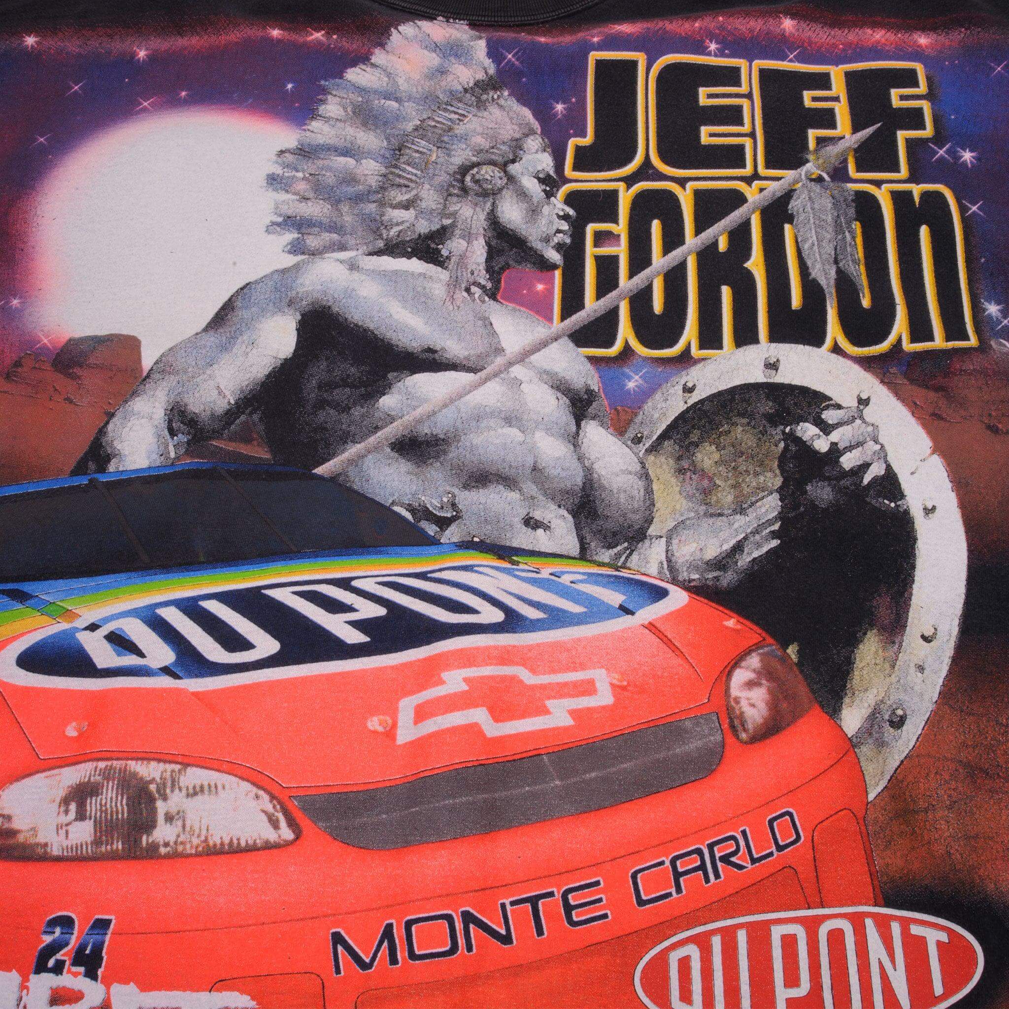 Vintage Nascar Jeff Gordon #24 Spirit Of A Warrior 1998 Tee Shirt Size XLarge Made In USA