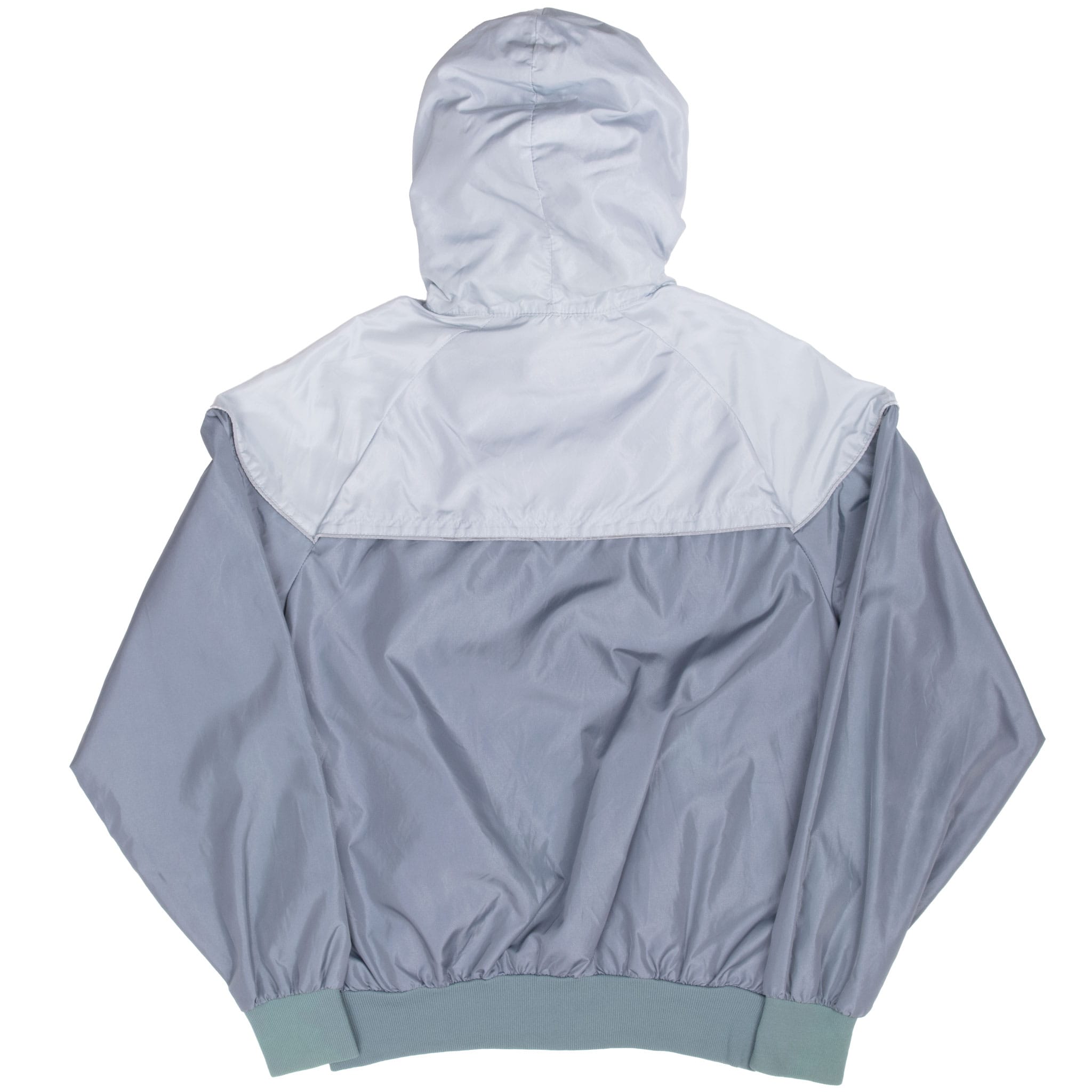VINTAGE NIKE GREY FULL ZIP HOODED JACKET EARLY 1980S MEDIUM