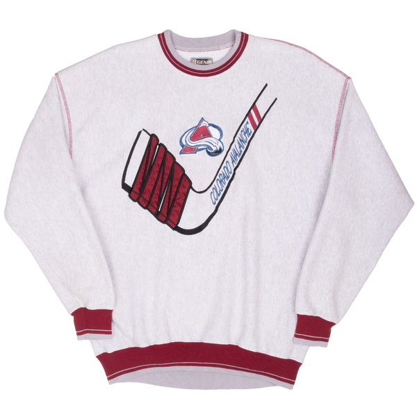 Vintage Nhl Colorado Avalanche Legends Athletics Sweatshirt 1990S Size 2XL Made In Usa