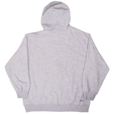 Vintage Nike Spellout Grey Full Zip Hoodie Sweatshirt 2000S Size Large