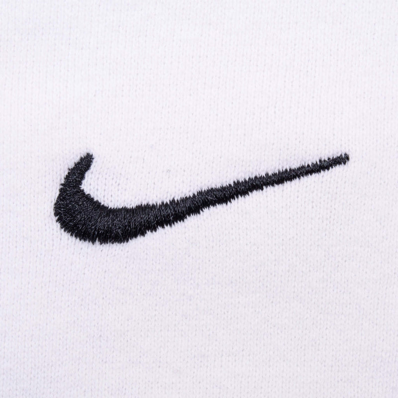 Vintage Nike Classic Swoosh White Sweatshirt 1990S Size Large