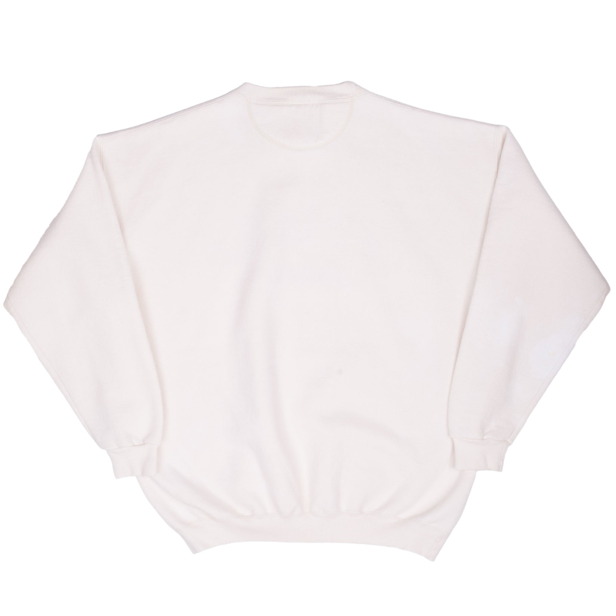 Vintage Indiana University Ivory Sweatshirt 1990S Size 2XL Made In Usa