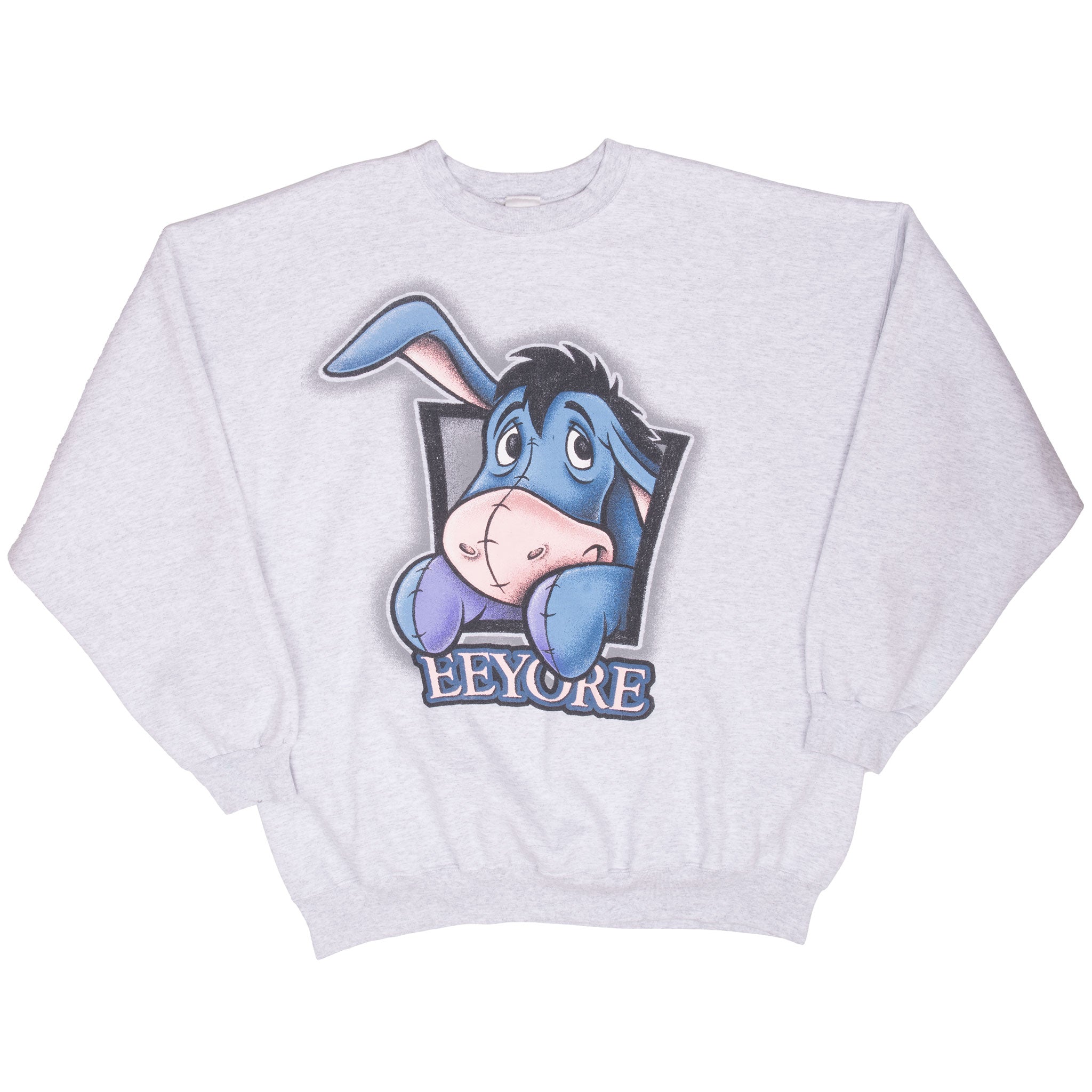 Vintage Disney Eeyore 1990S Grey Sweatshirt Size 2XL Made In Usa