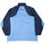 Back of navy and light blue Nike windbreaker with NIKE lettering