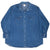 Vintage Carhartt Pearl Button Denim Blue Shirt 1990S Size Medium