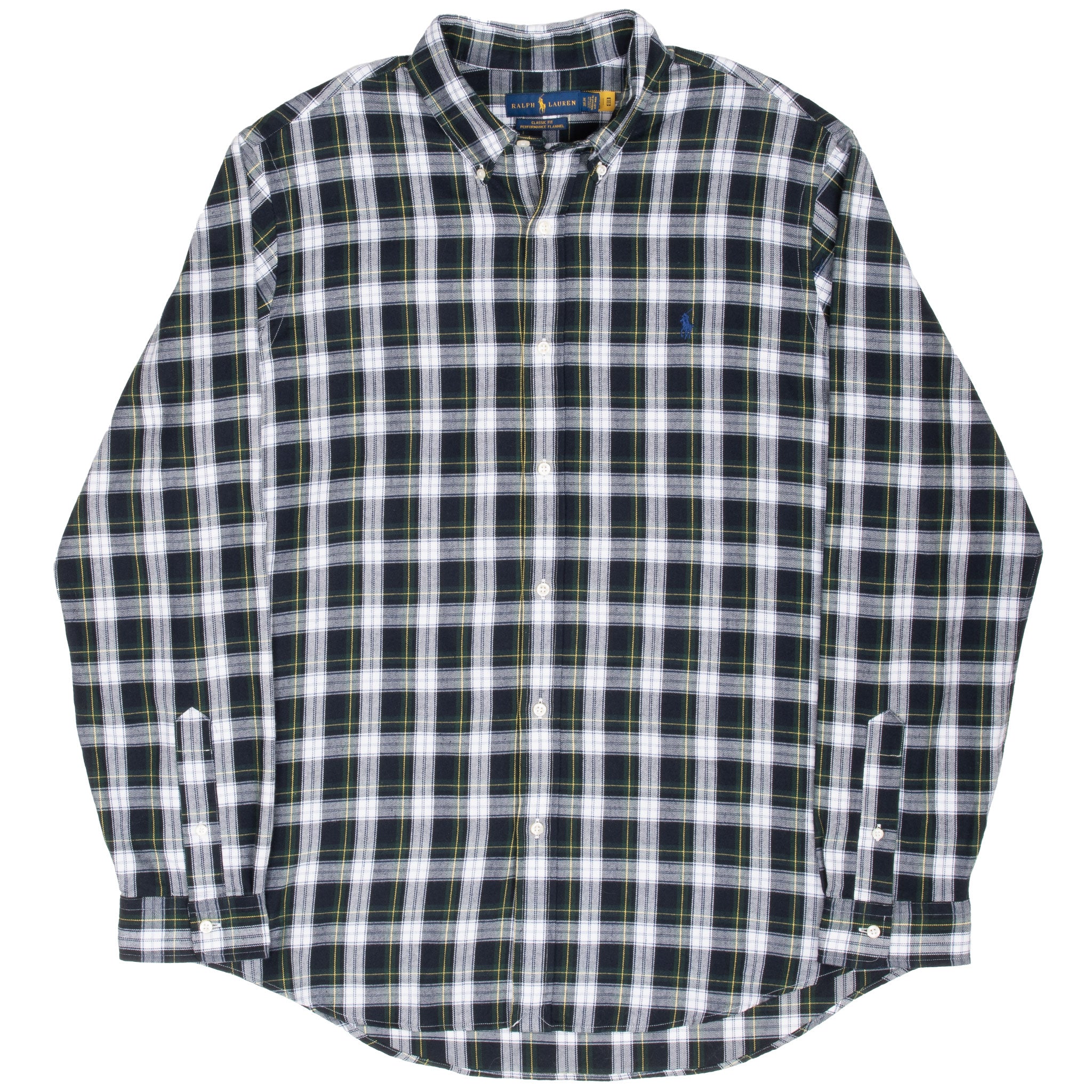 Vintage Ralph Lauren Scottish Tartan Plaid Checker Shirt Size XL